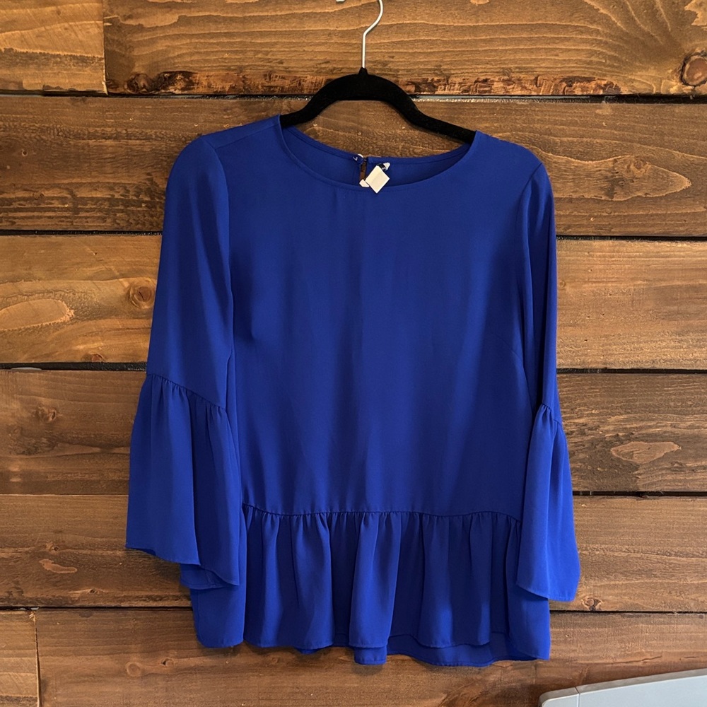 J. Crew dressy bell sleeve shirt